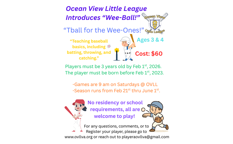 Wee-Ball for Ages 3 & 4!