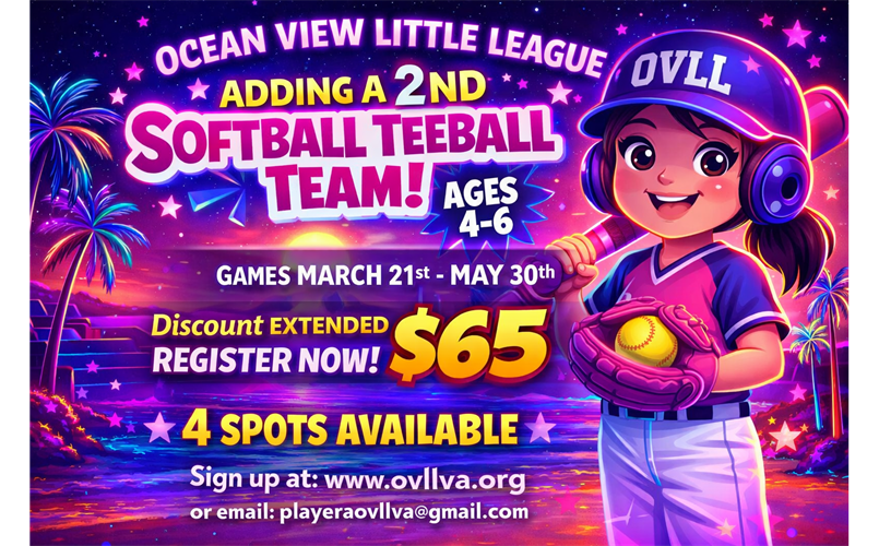 A few more Softball Teeballers needed! 